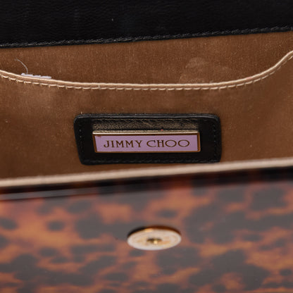 Jimmy Choo Acrylic Tortoiseshell Candy Clutch Brown 8 of 11