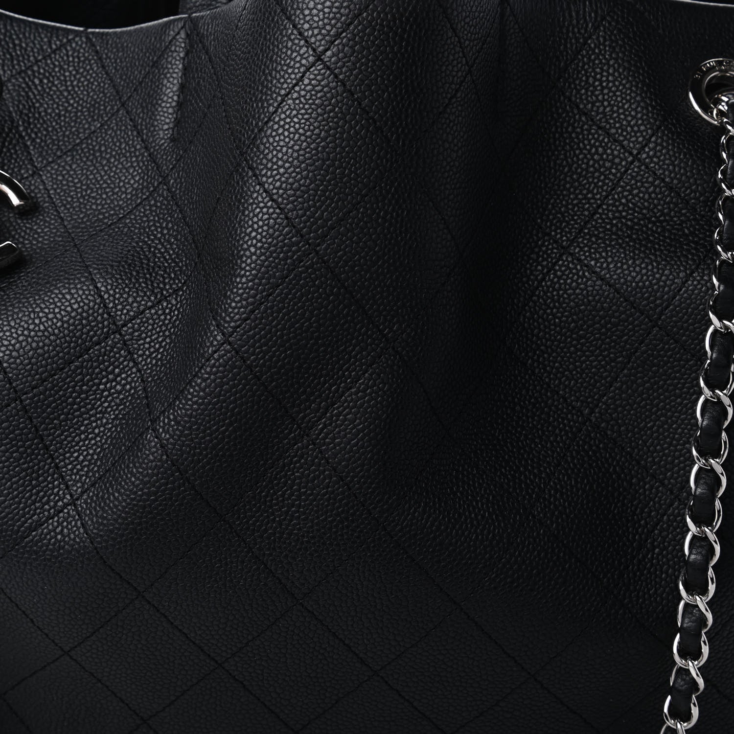Chanel Grained Calfskin CC Pocket Tote Black 10 of 10