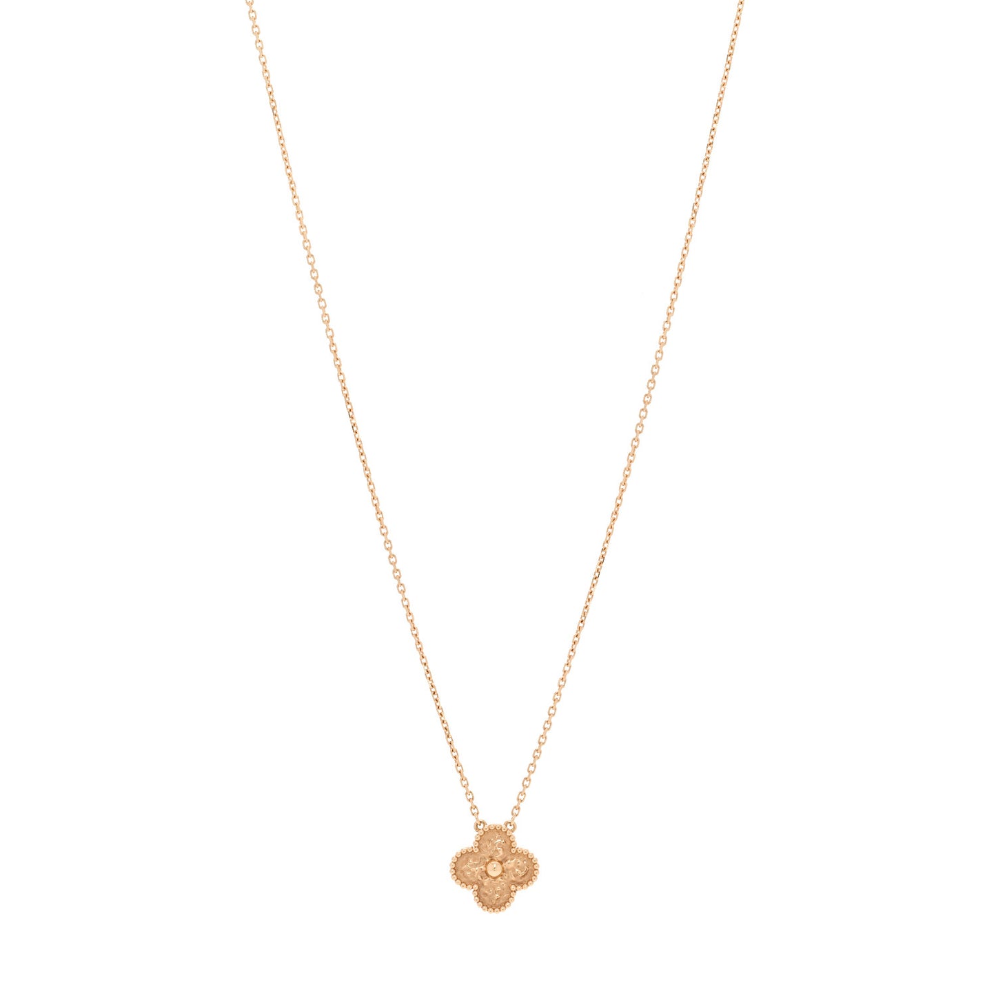 18K Yellow Gold Vintage Alhambra Pendant Necklace