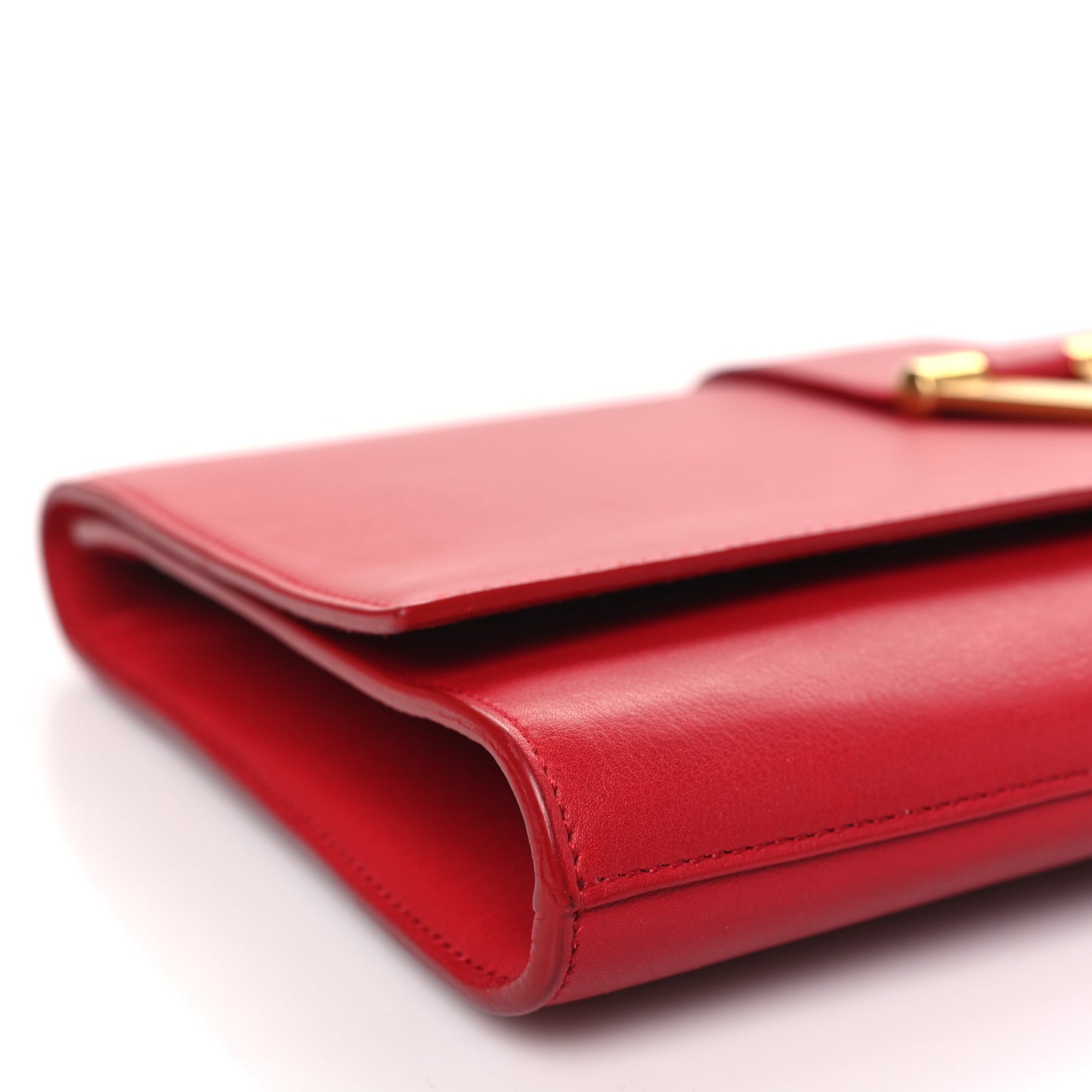 Calfskin Classic Y Ligne Clutch Rouge Orient