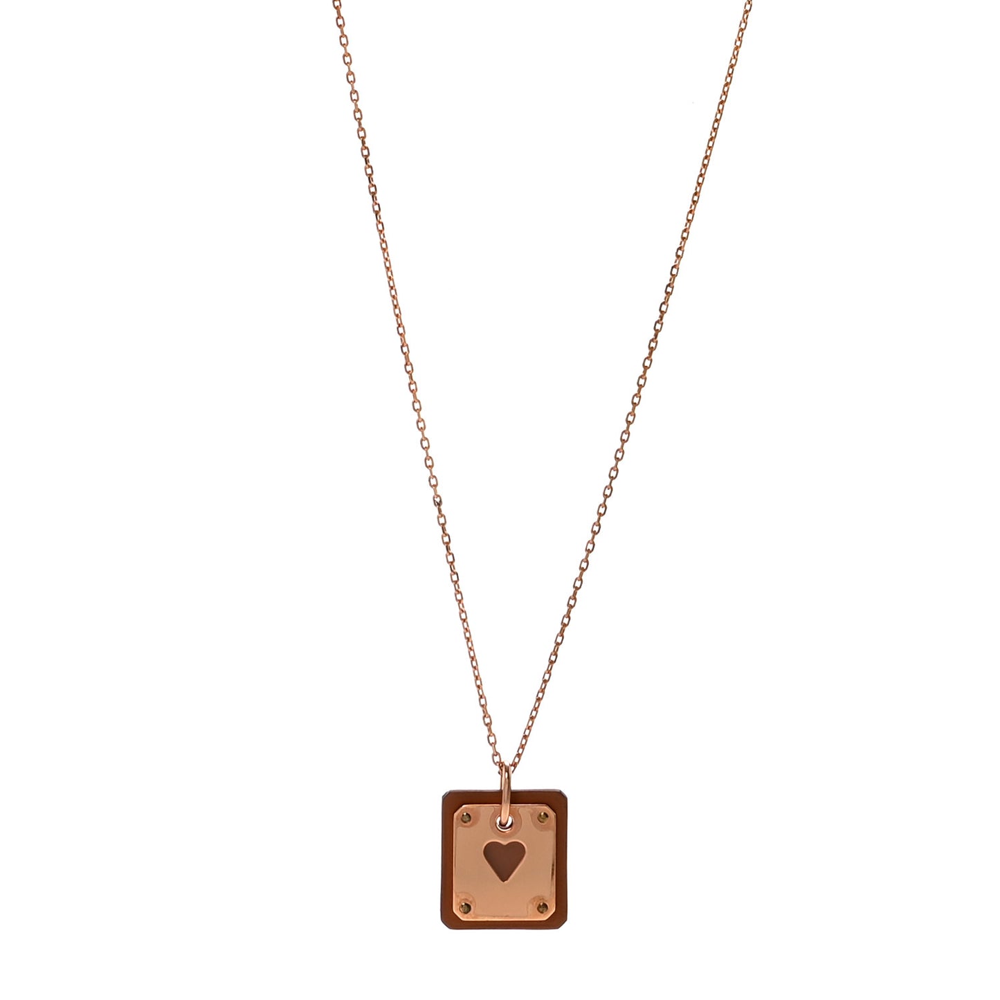 Rose Gold Plated Swift As De Coeur Necklace Gold