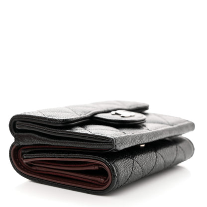 Chanel Caviar Quilted Double Flap Wallet Black 4 of 8