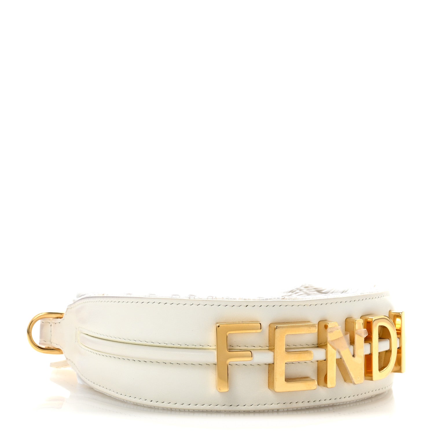 Fendi Sequin Paillettes Shiny Nappa Nano Fendigraphy Hobo Charm Ottico 4 of 14