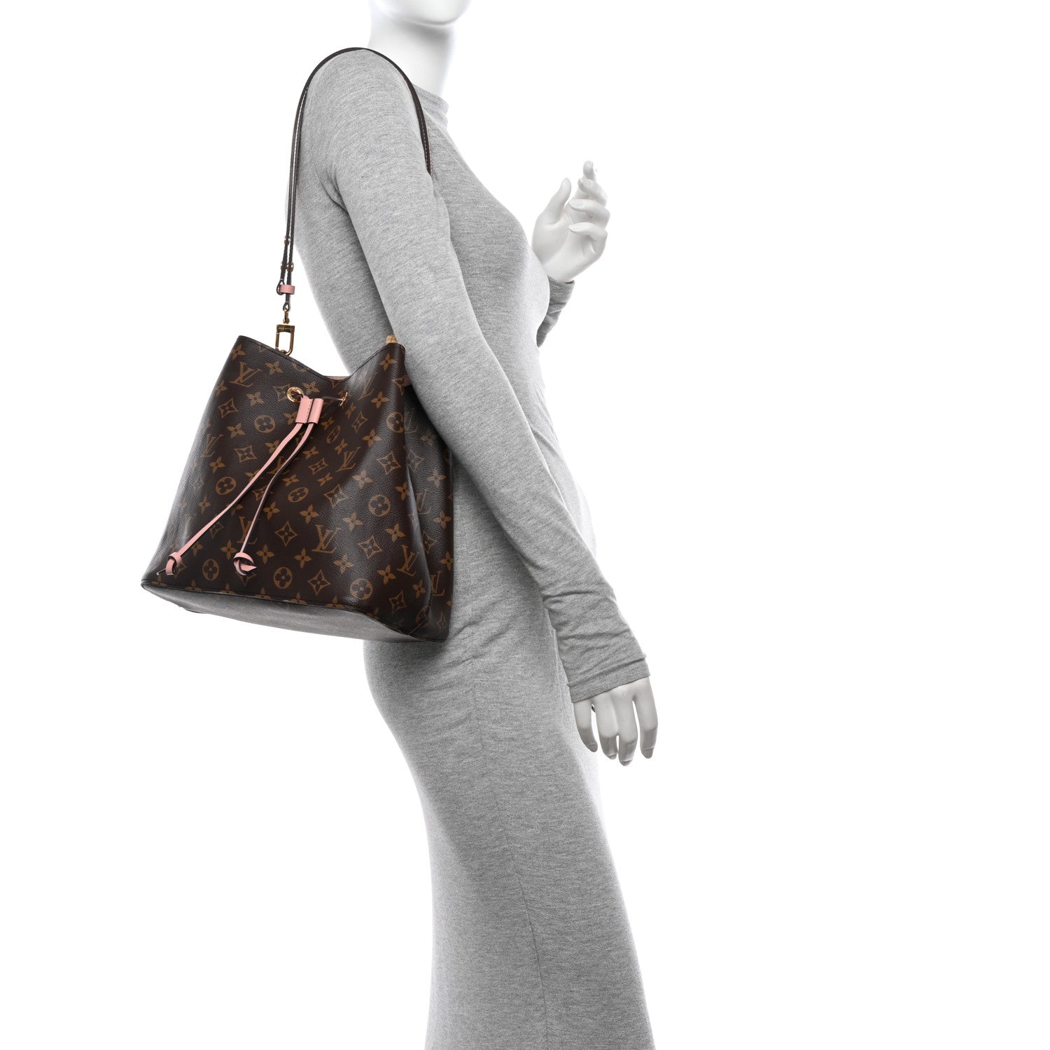 Louis Vuitton Monogram Neonoe MM Rose Poudre 2 of 11