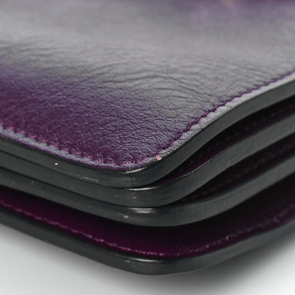 Chloe Suede Calfskin Medium Faye Shoulder Bag Dark Purple 7 of 7