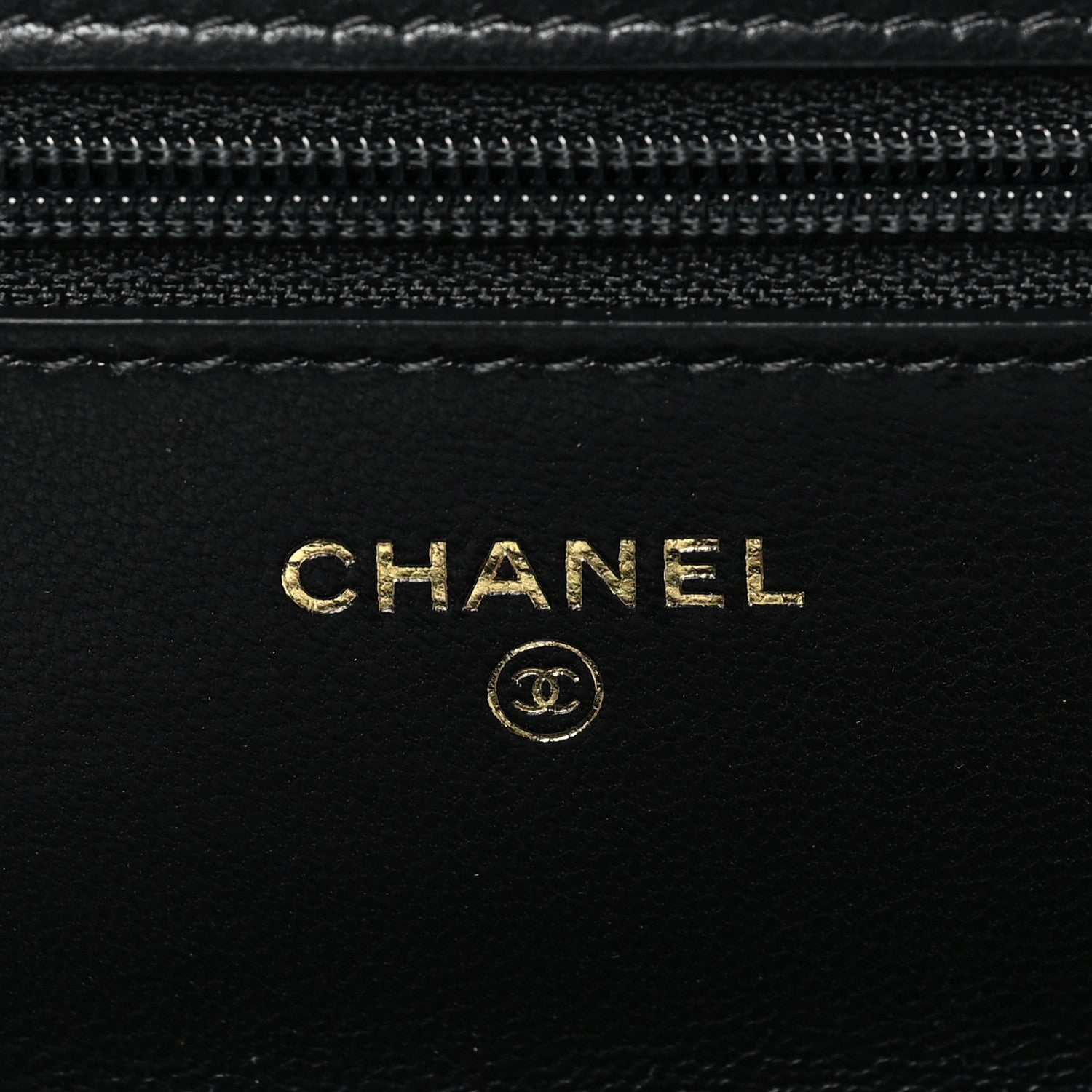 Chanel Lambskin Quilted Chanel 19 Wallet On Chain WOC Black 6 of 10