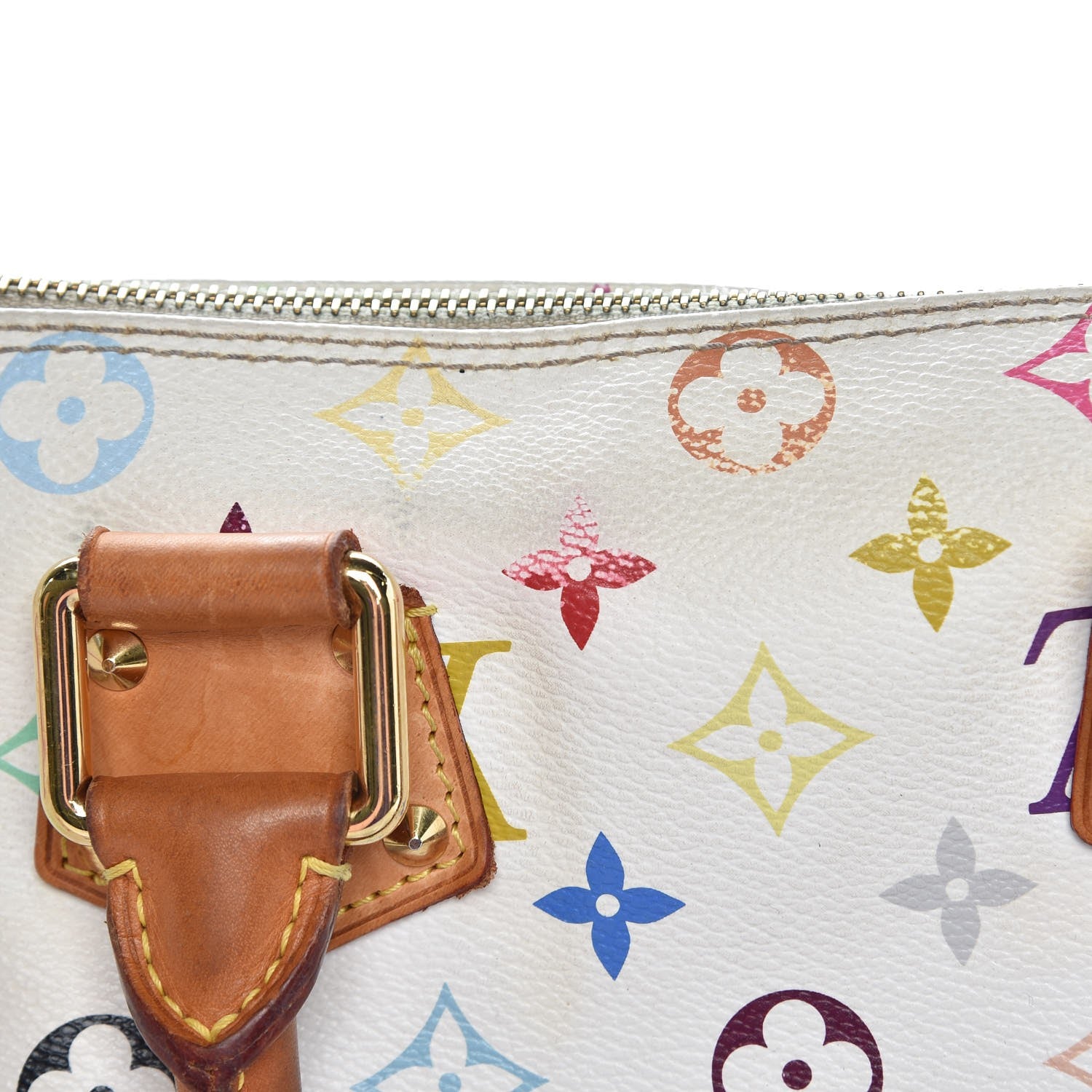Louis Vuitton Monogram Multicolor Speedy 30 White 7 of 16