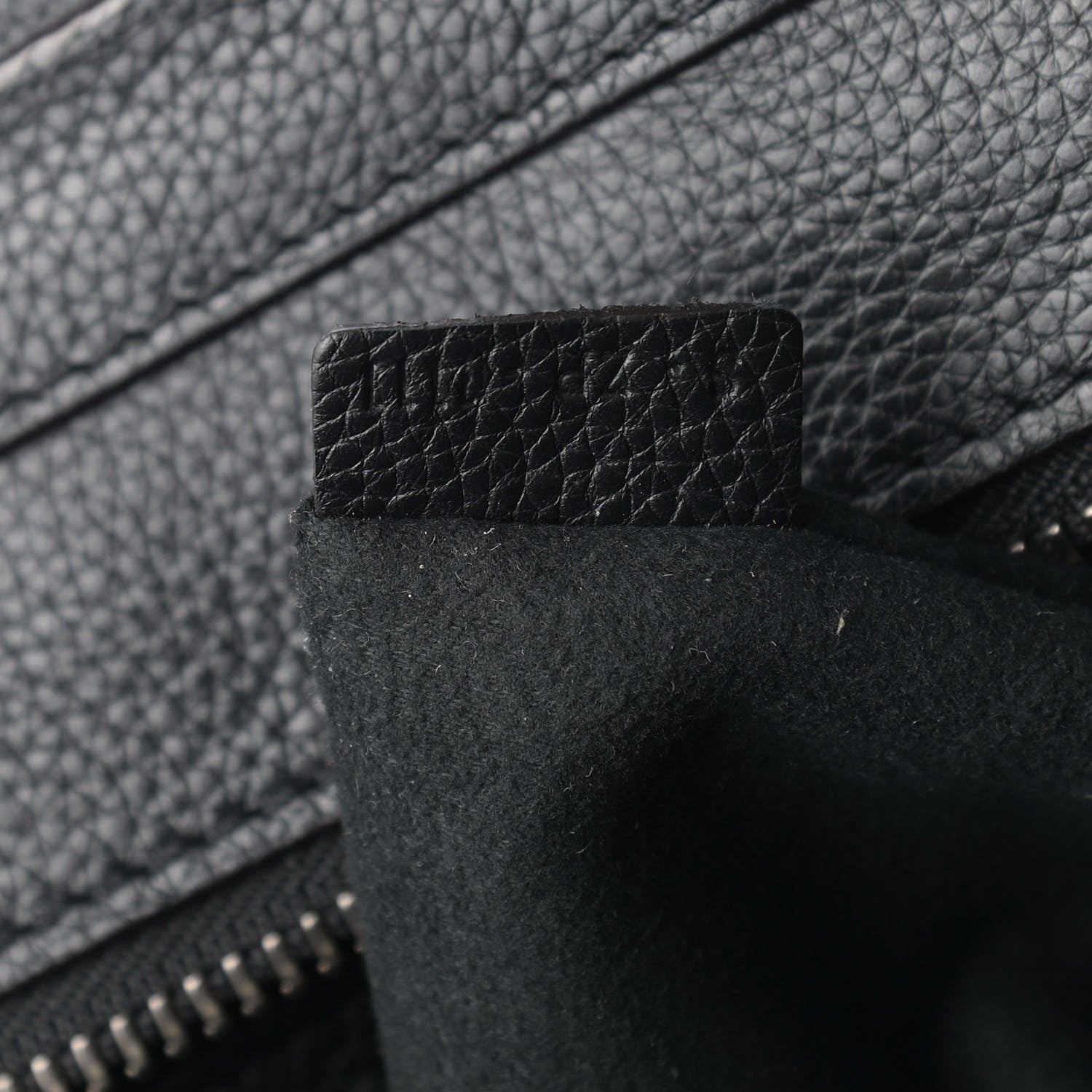 Celine Drummed Calfskin Micro Luggage Black 9 of 11