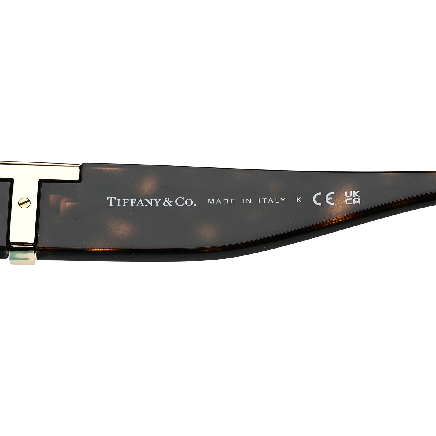 Tiffany Acetate Metal Deco T Sunglasses Brown 6 of 8