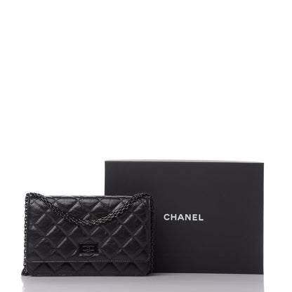 Chanel Aged Calfskin Quilted Reissue Wallet On Chain WOC So Black 10 of 10