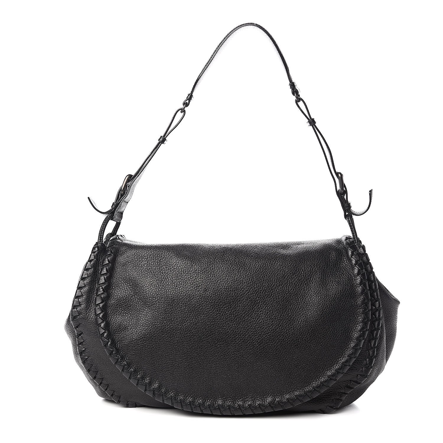 Bottega Veneta Cervo Messenger Bag Black 1 of 12