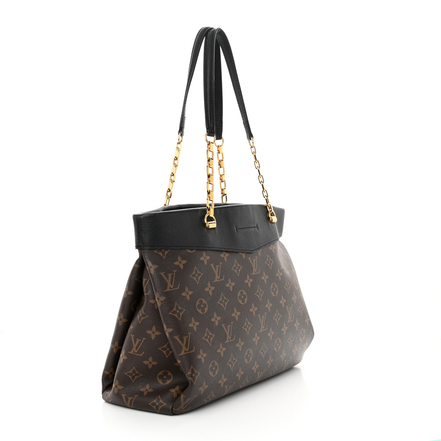 Louis Vuitton Monogram Pallas Shopper Black 3 of 11