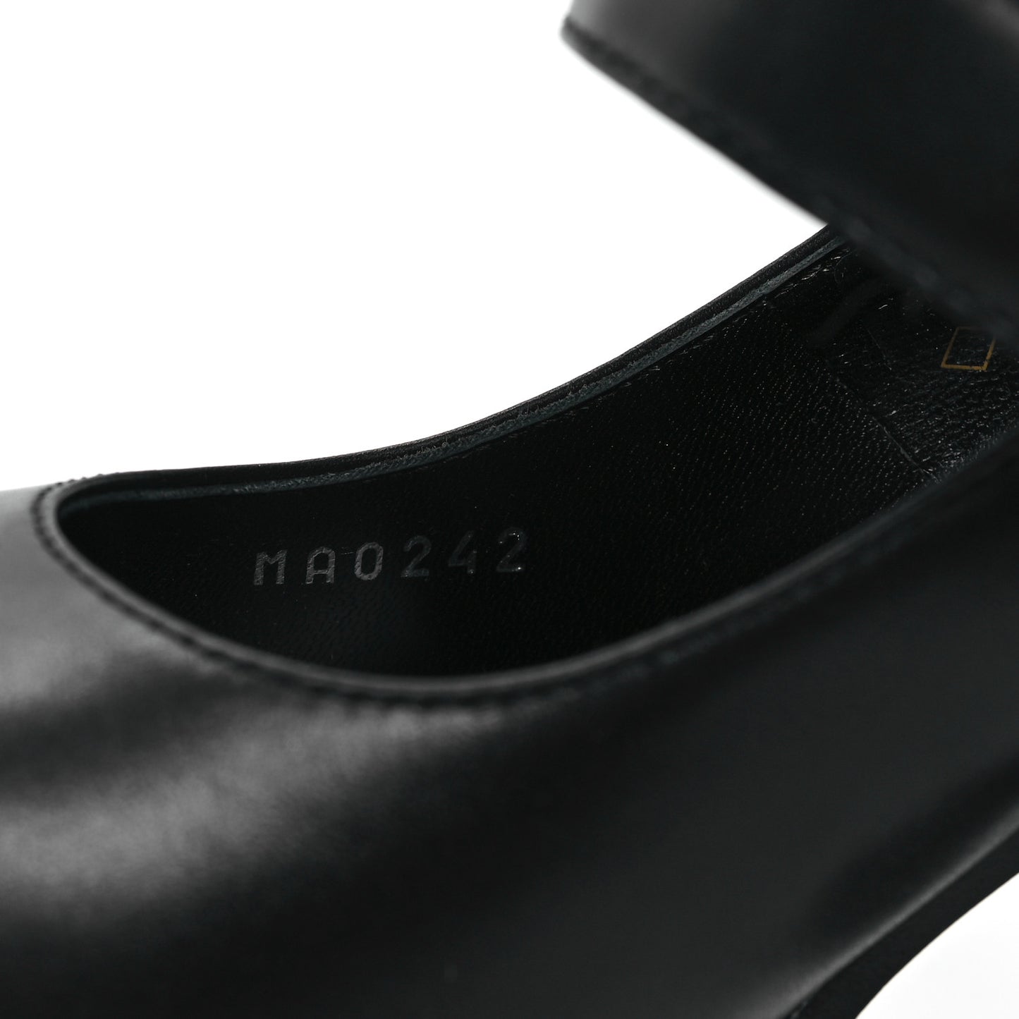 Calfskin Star Trail Ankle Pumps 36 Black