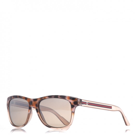 GG Bio-Based Frame Rectangle Web Sunglasses 3709/S Havana