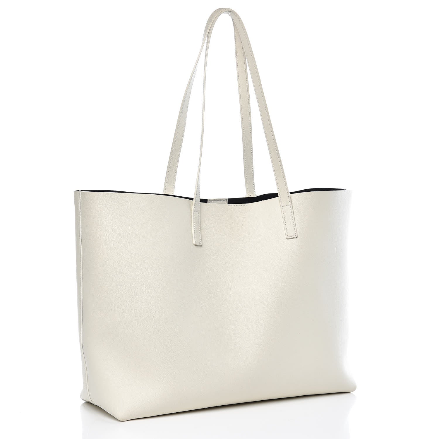 Saint Laurent Calfskin Large Shopping Tote Porcellana 4 of 12