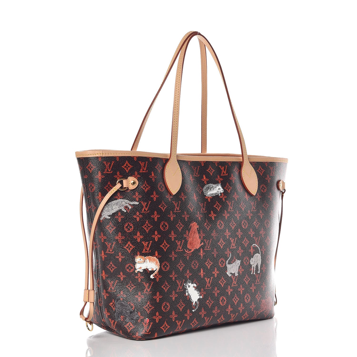 Louis Vuitton Catogram Neverfull MM Marron 4 of 11
