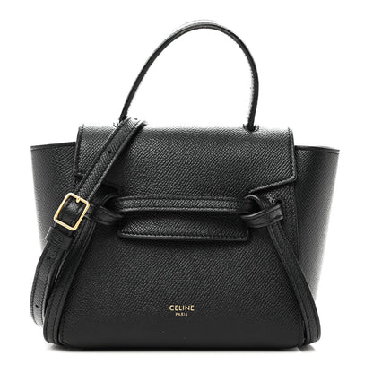 Celine Grained Calfskin Pico Belt Bag Black 1 of 10