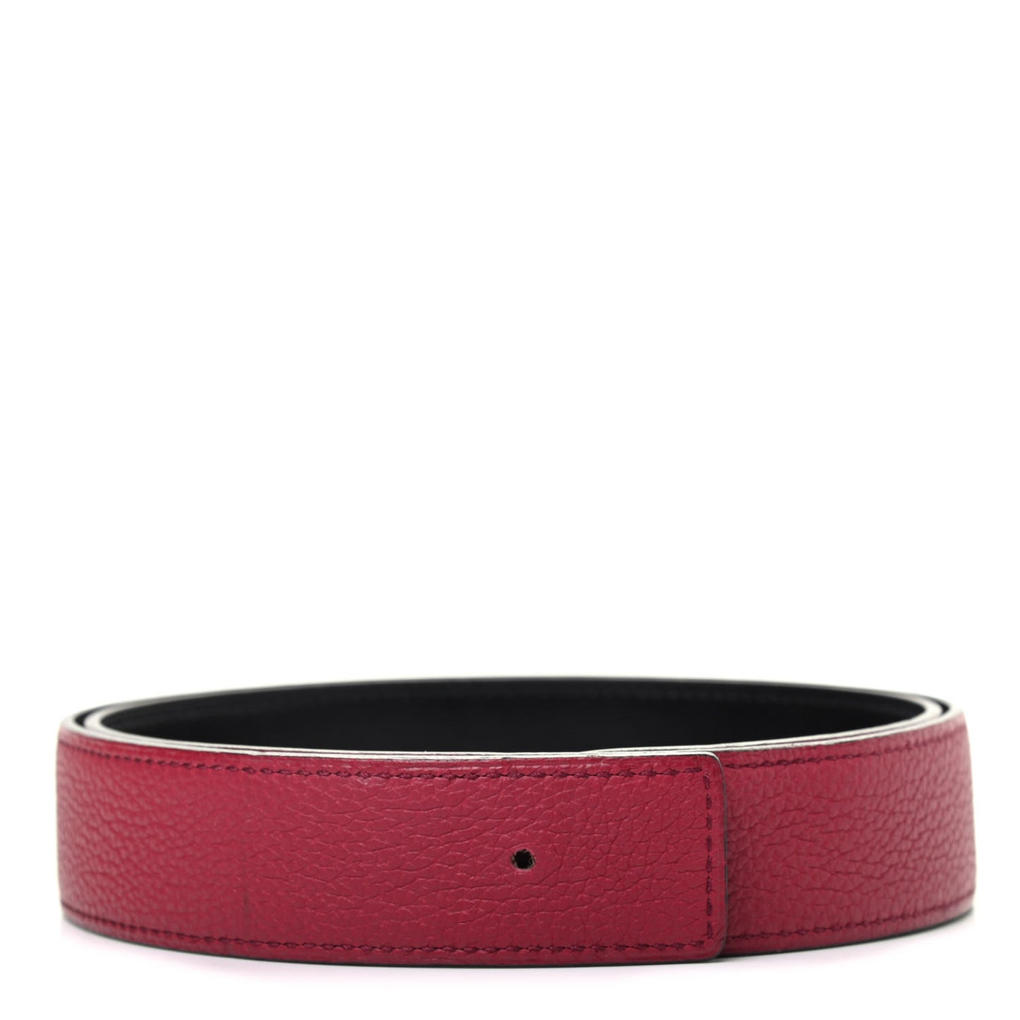 Box Togo 32mm Belt Strap 80 Black Rouge Grenat