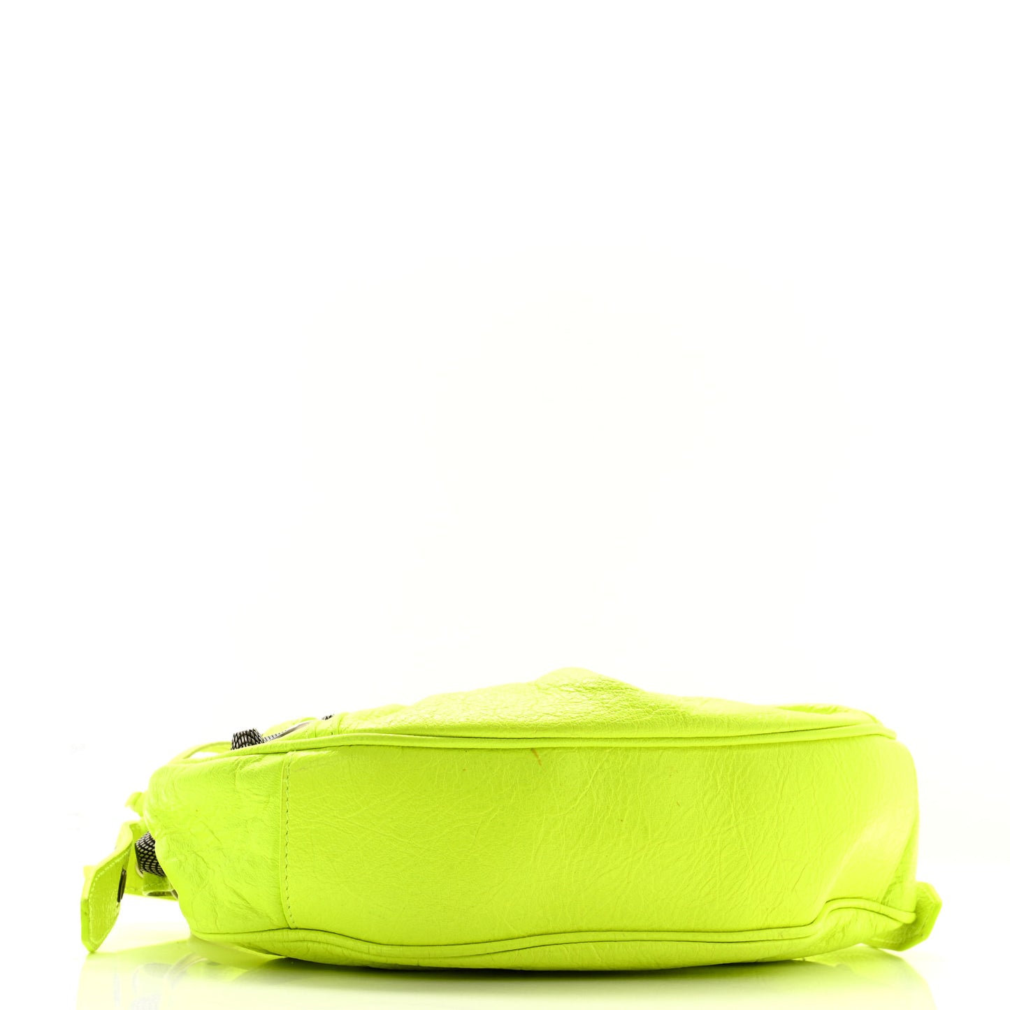 Agneau Arena Le Cagole Shoulder Bag XS Fluo Yellow