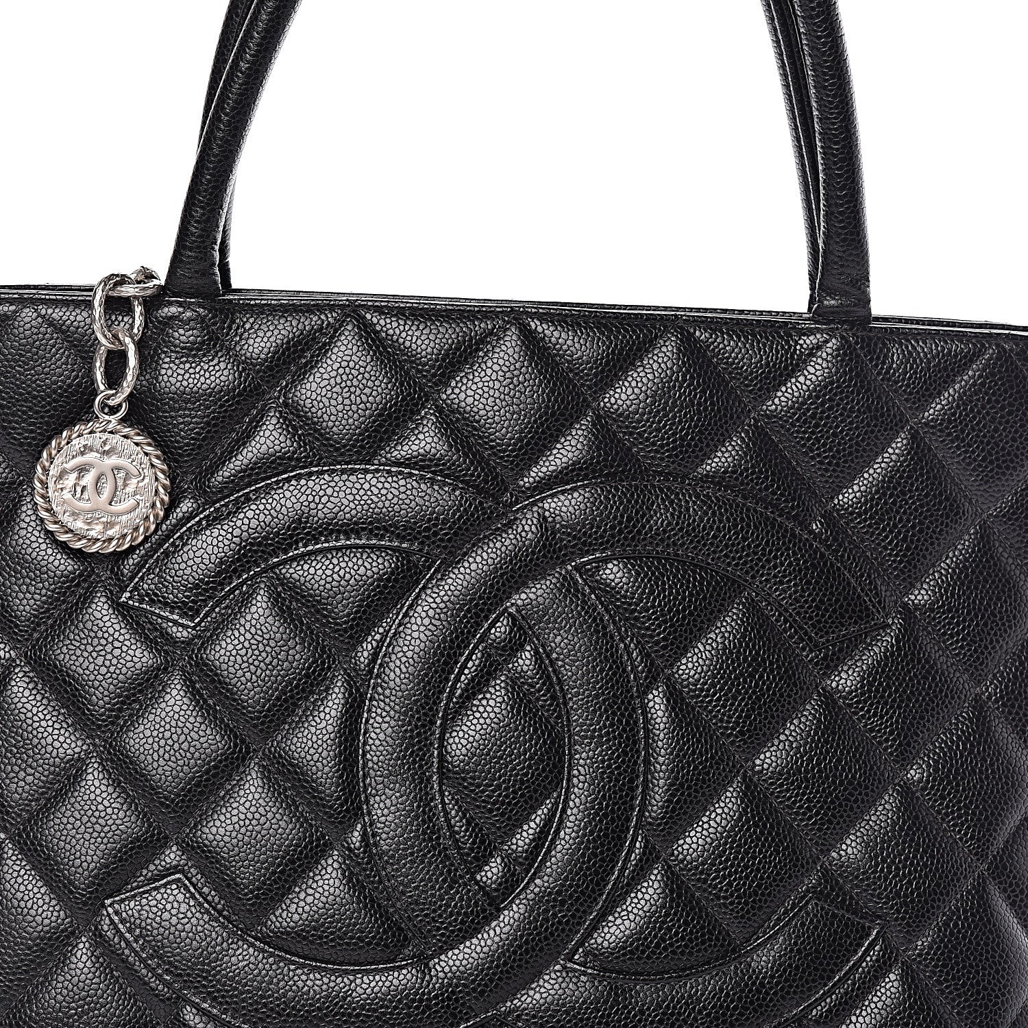Chanel Caviar Quilted Medallion Tote Black 11 of 11