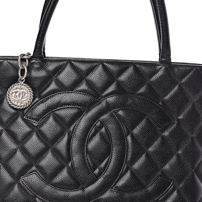 Chanel Caviar Quilted Medallion Tote Black 11 of 11