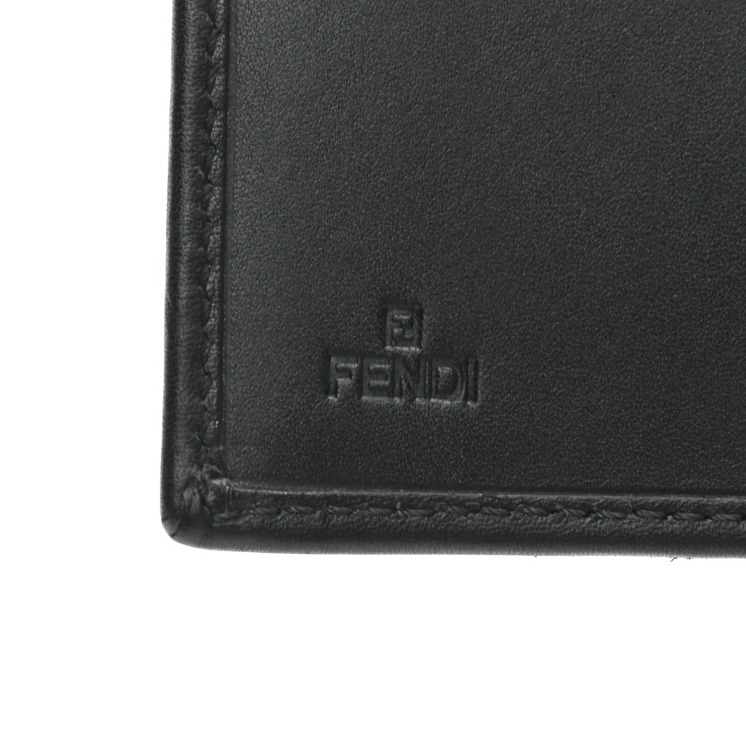Fendi Zucchino Compact Wallet Black 7 of 8