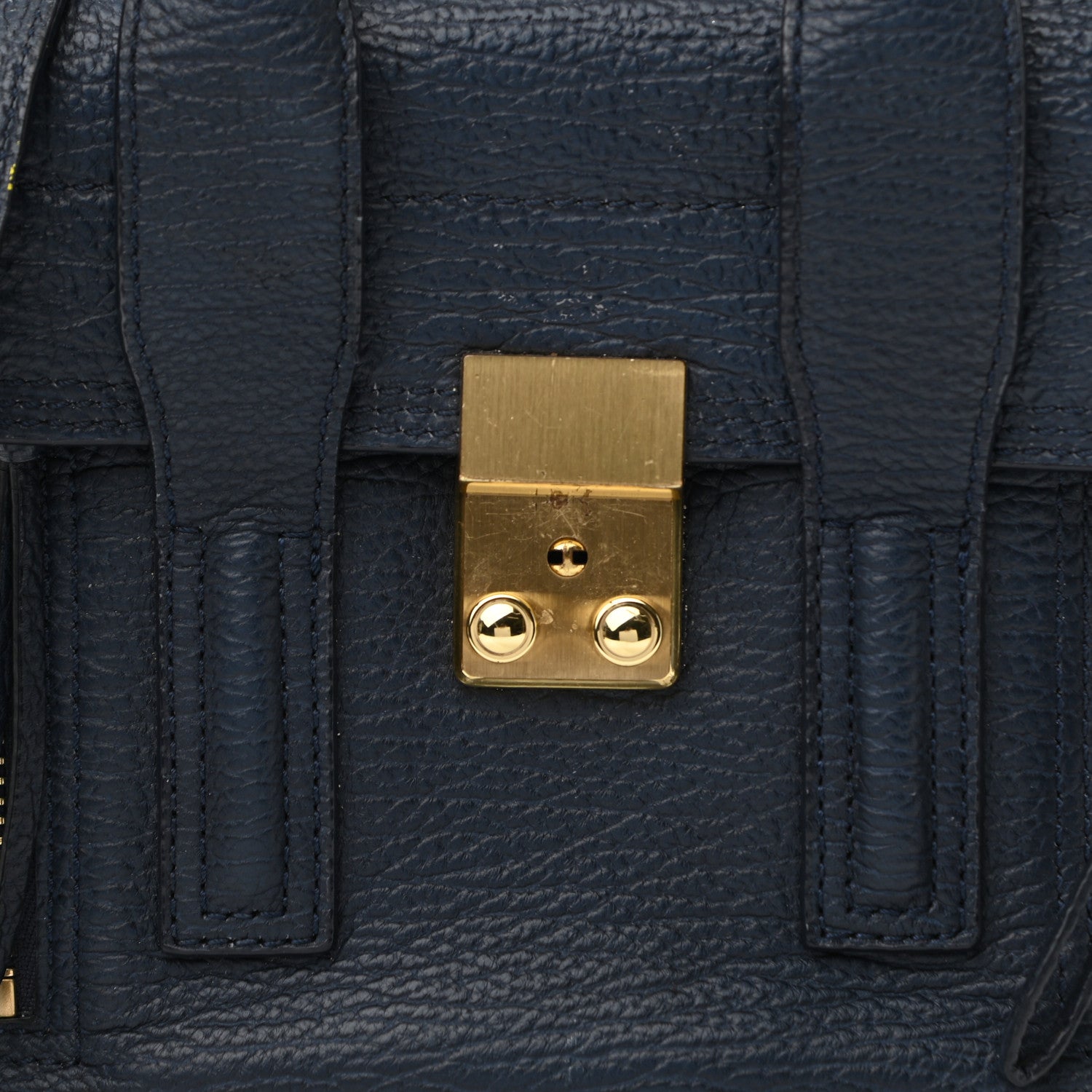 3.1 Phillip Lim Textured Calfskin Mini Pashli Satchel Ink 7 of 11