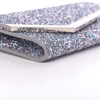 Jimmy Choo Glitter Emmie Clutch Bubblegum Mix 9 of 15