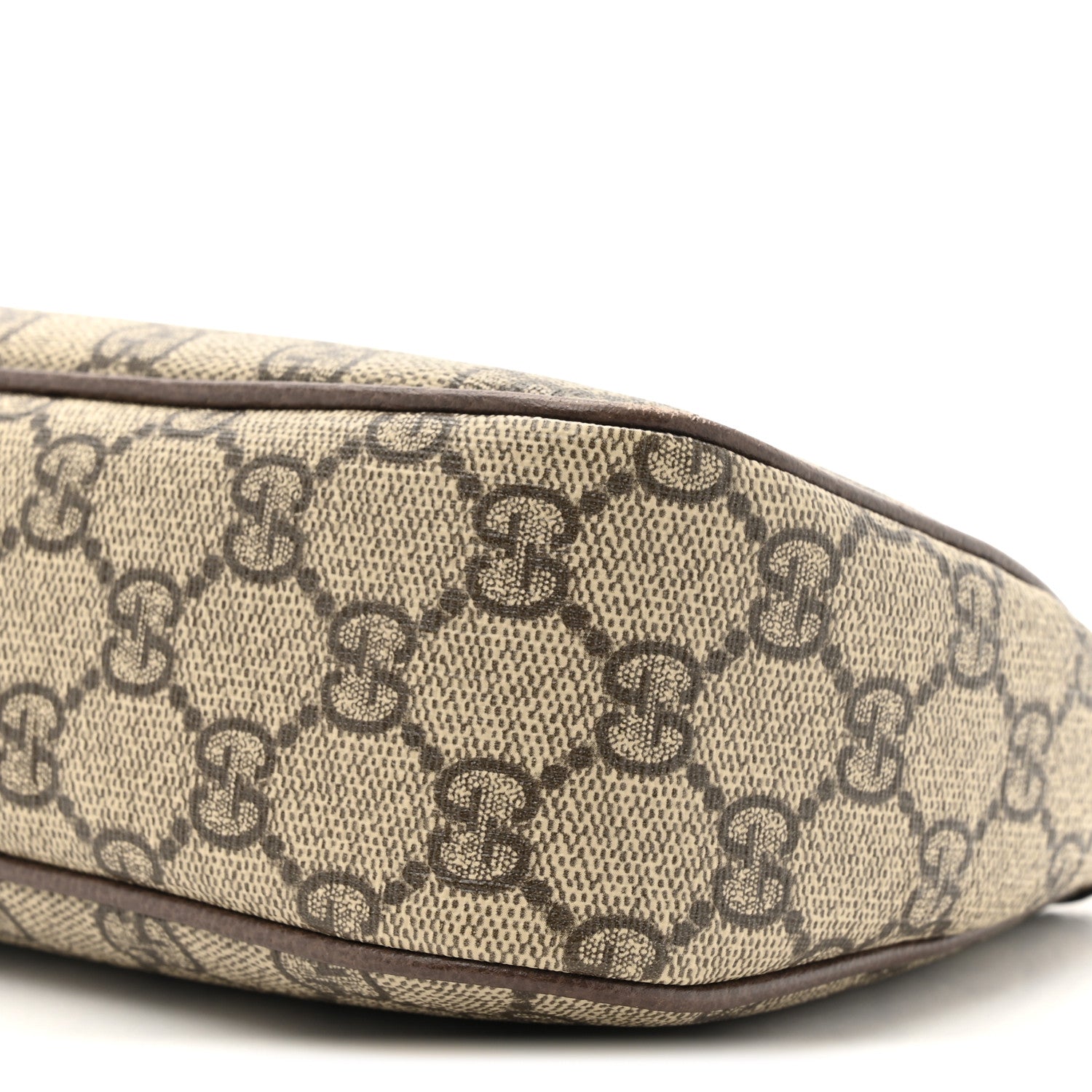 Gucci GG Supreme Monogram Textured Dollar Calfskin Web Small Ophidia GG Handbag Beige Ebony New Acero 9 of 12