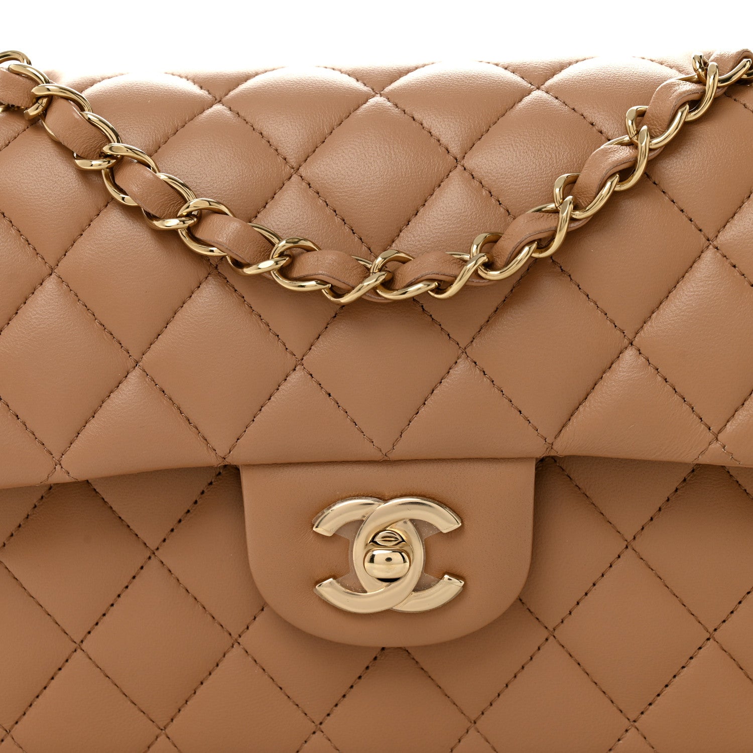 Chanel Lambskin Quilted Small Double Flap Brown 1860759 – FASHIONPHILE