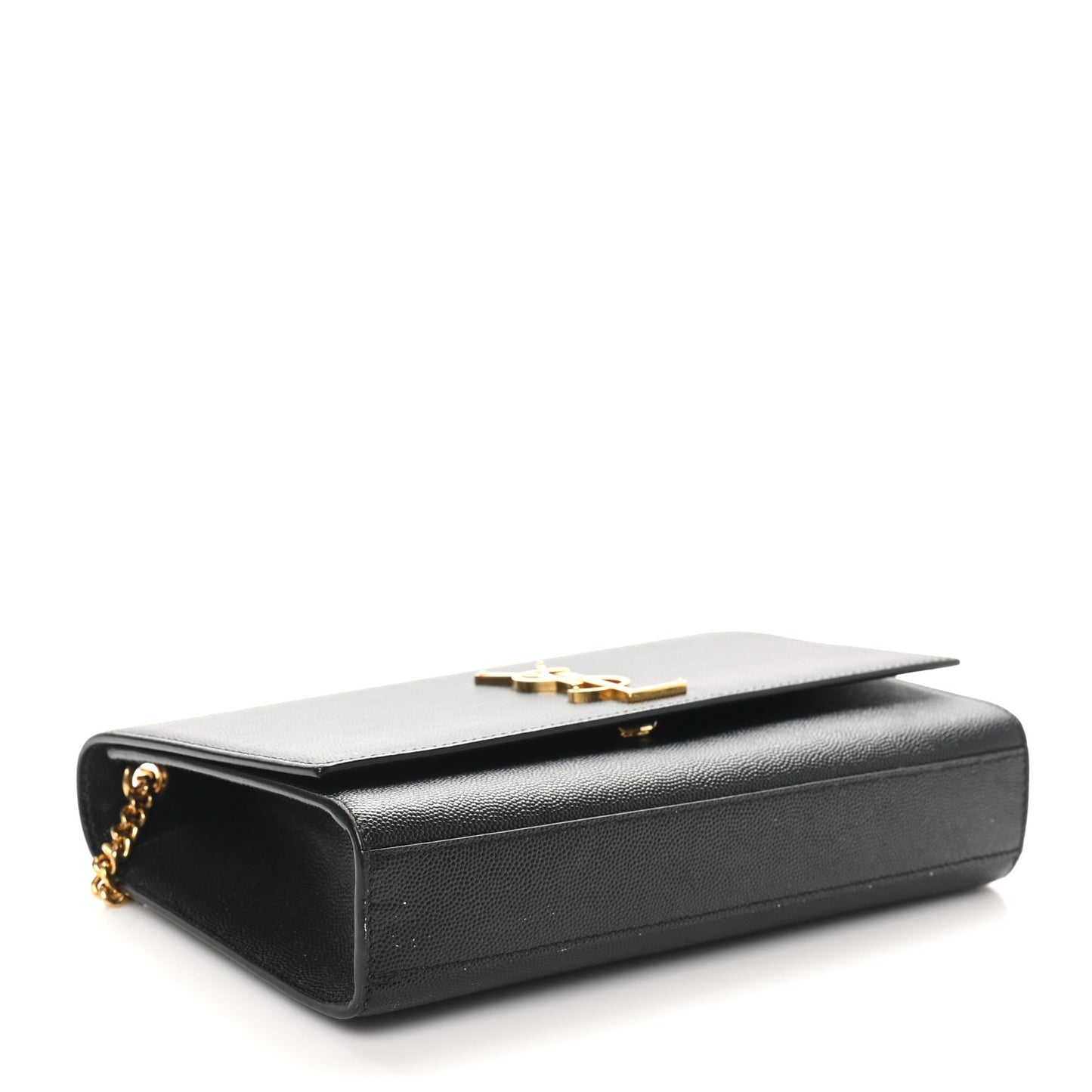 Grain De Poudre Medium Classic Monogram Kate Satchel Black