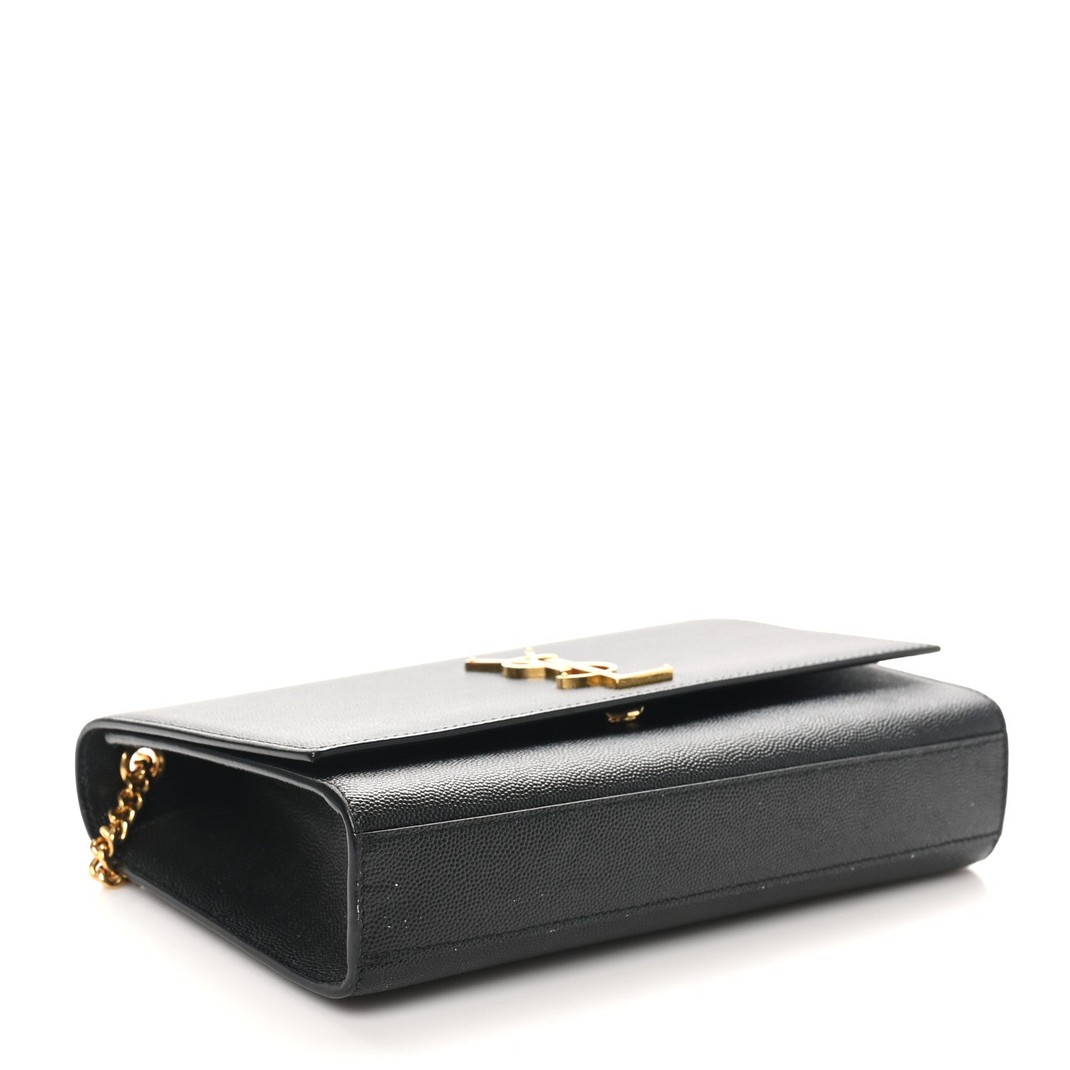 Saint Laurent Grain De Poudre Medium Classic Monogram Kate Satchel Black 4 of 10