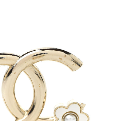 Chanel Metal CC Camellia Brooch Light Gold 5 of 6