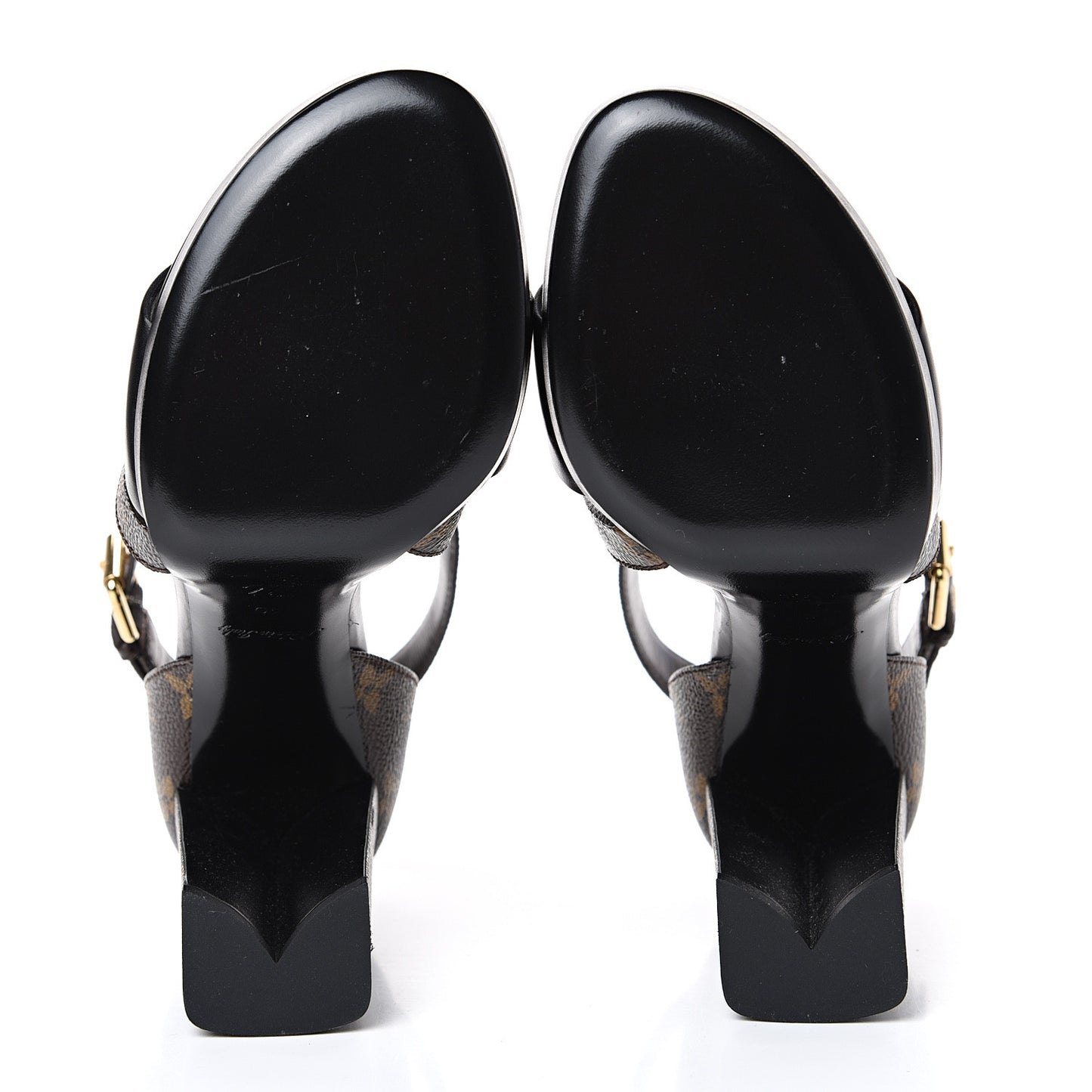 Calfskin Monogram Matchmake Cross Sandals 40 Black