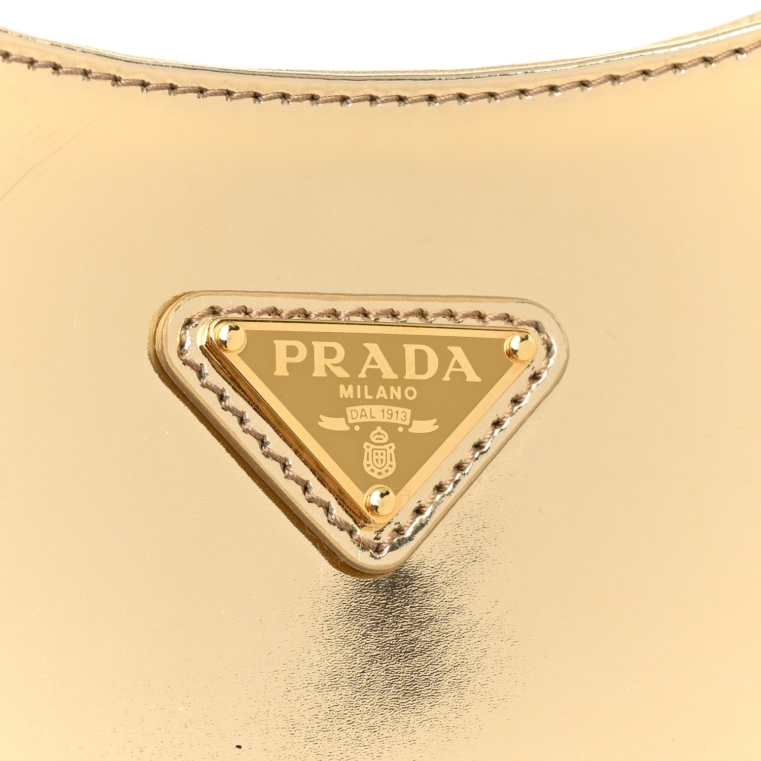 Prada Spazzolato Cleo Adjustable Strap Shoulder Bag Platino 12 of 12