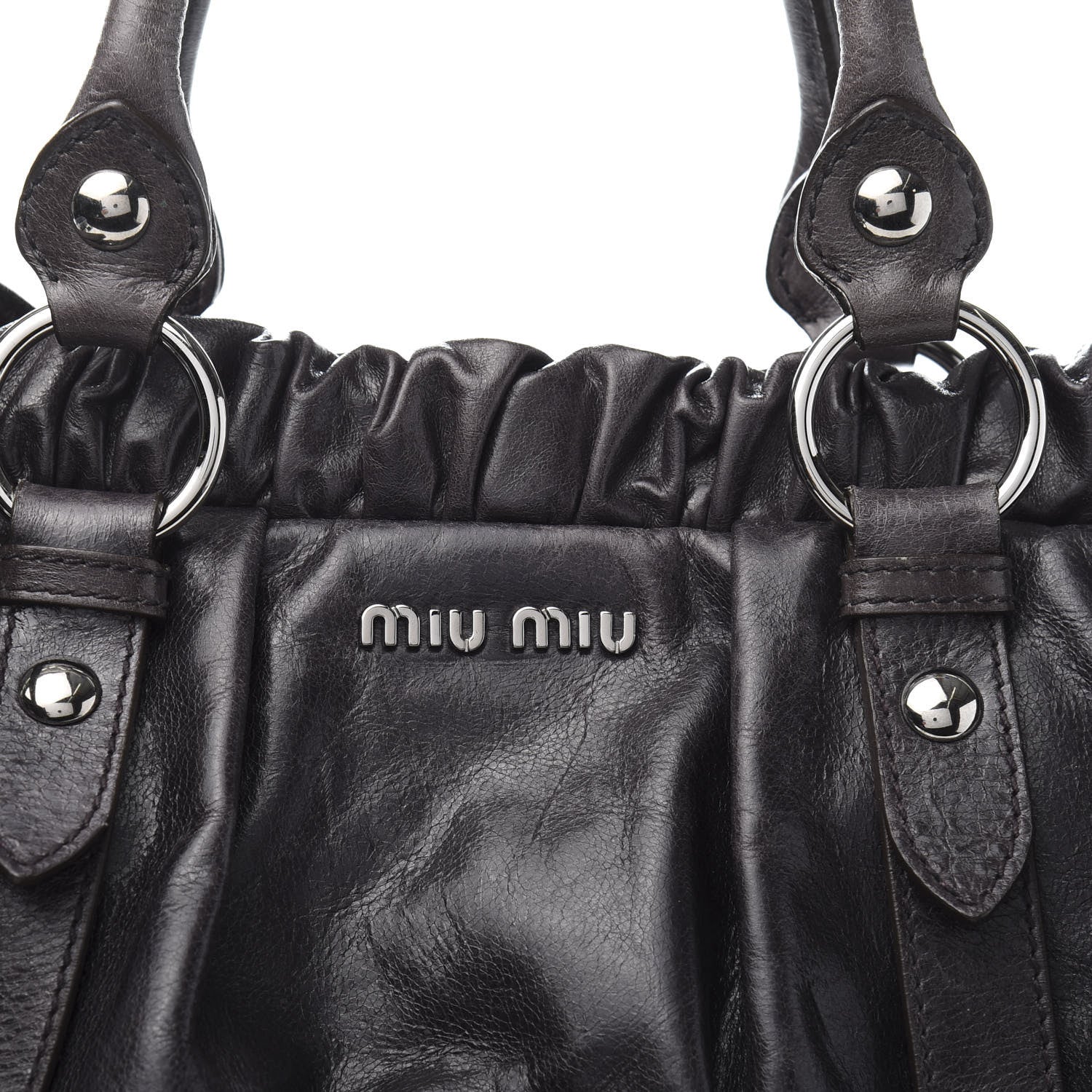 Miu Miu Vitello Shine Top Handle Satchel 12 of 12