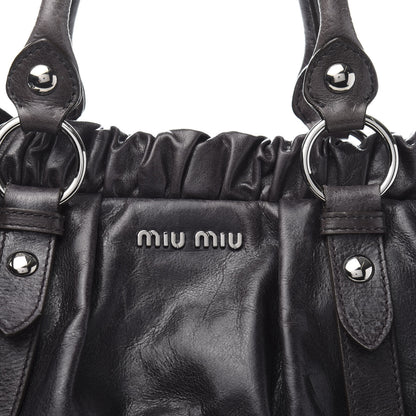 Miu Miu Vitello Shine Top Handle Satchel 12 of 12