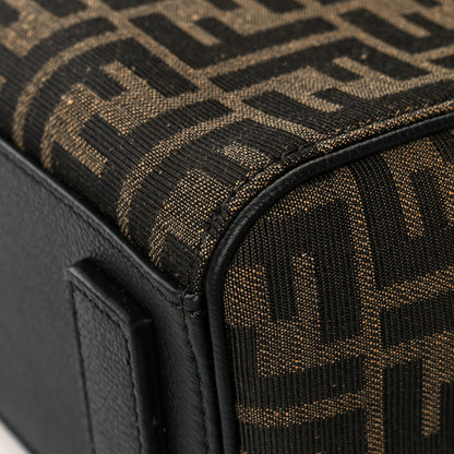 Versace X FENDI Grained Calfskin Fendace Medium La Medusa Top Handle Bag Black Brown 11 of 11