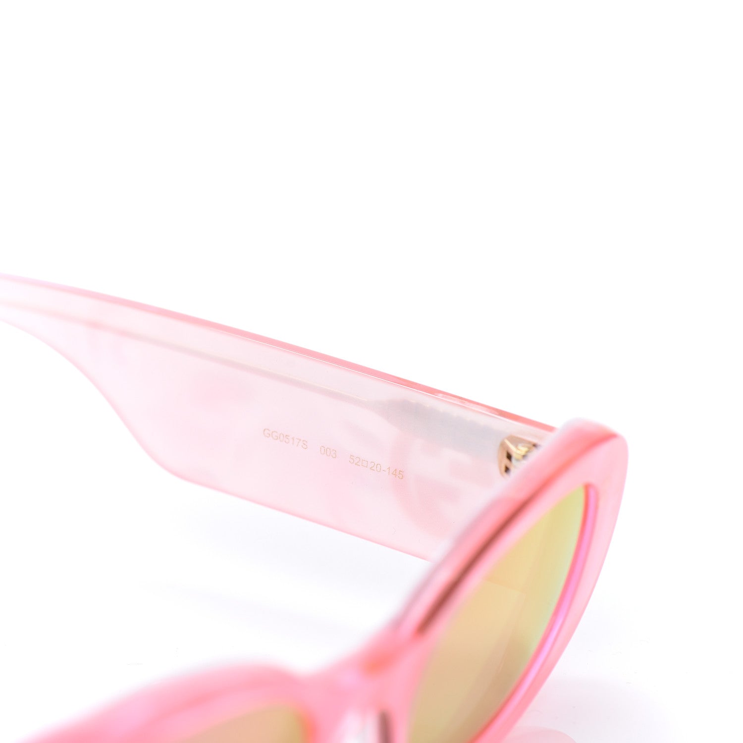 Gucci Acetate Oval Sunglasses GG0517S Pink 5 of 7