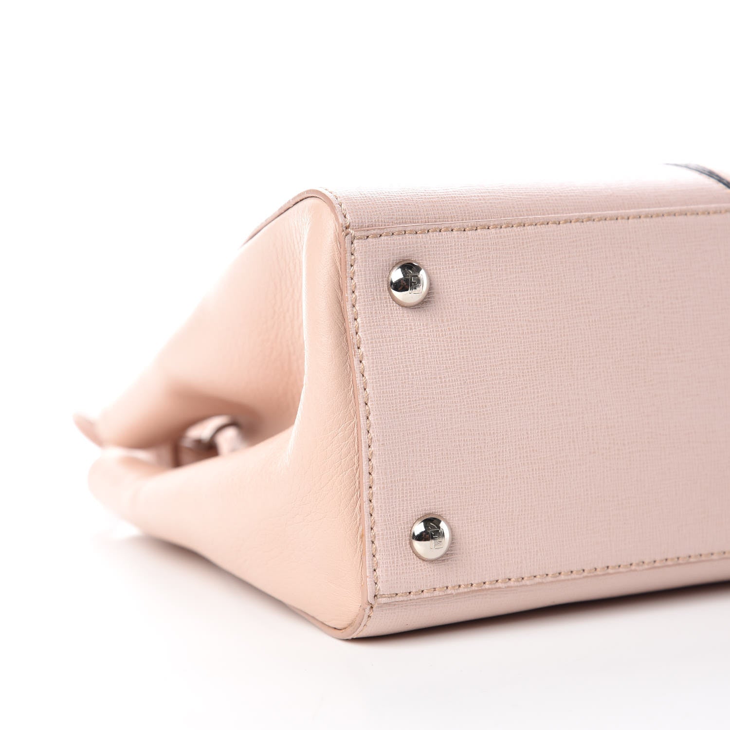 Fendi Vitello Elite Monster Petite 2Jours Tote Rosa Plaster 6 of 15