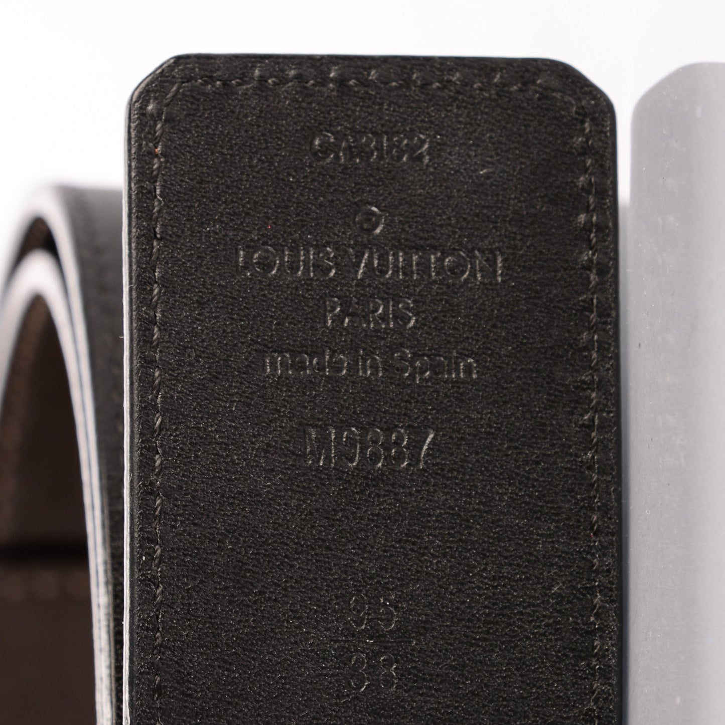 Calfskin 40mm LV Initiales Reversible Belt 95 38 Dark Brown Black