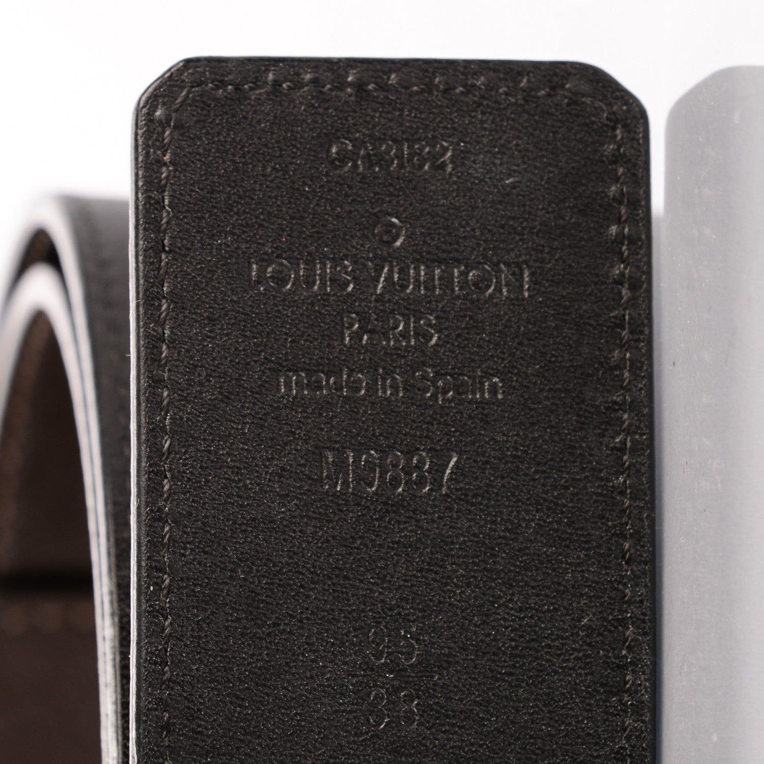 Louis Vuitton Calfskin 40mm LV Initiales Reversible Belt 95 38 Dark Brown Black 4 of 7