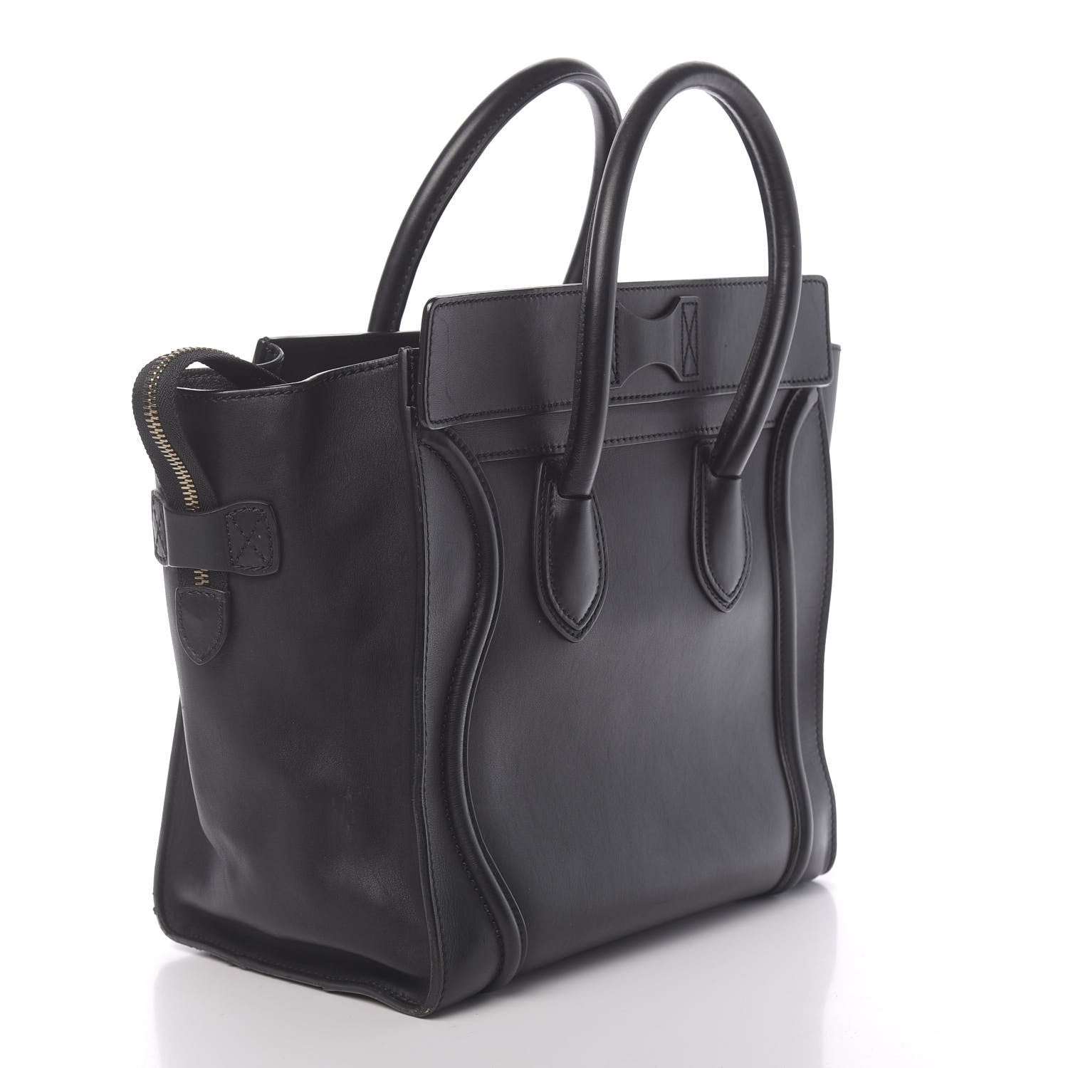 Celine Smooth Calfskin Mini Luggage Black 3 of 13