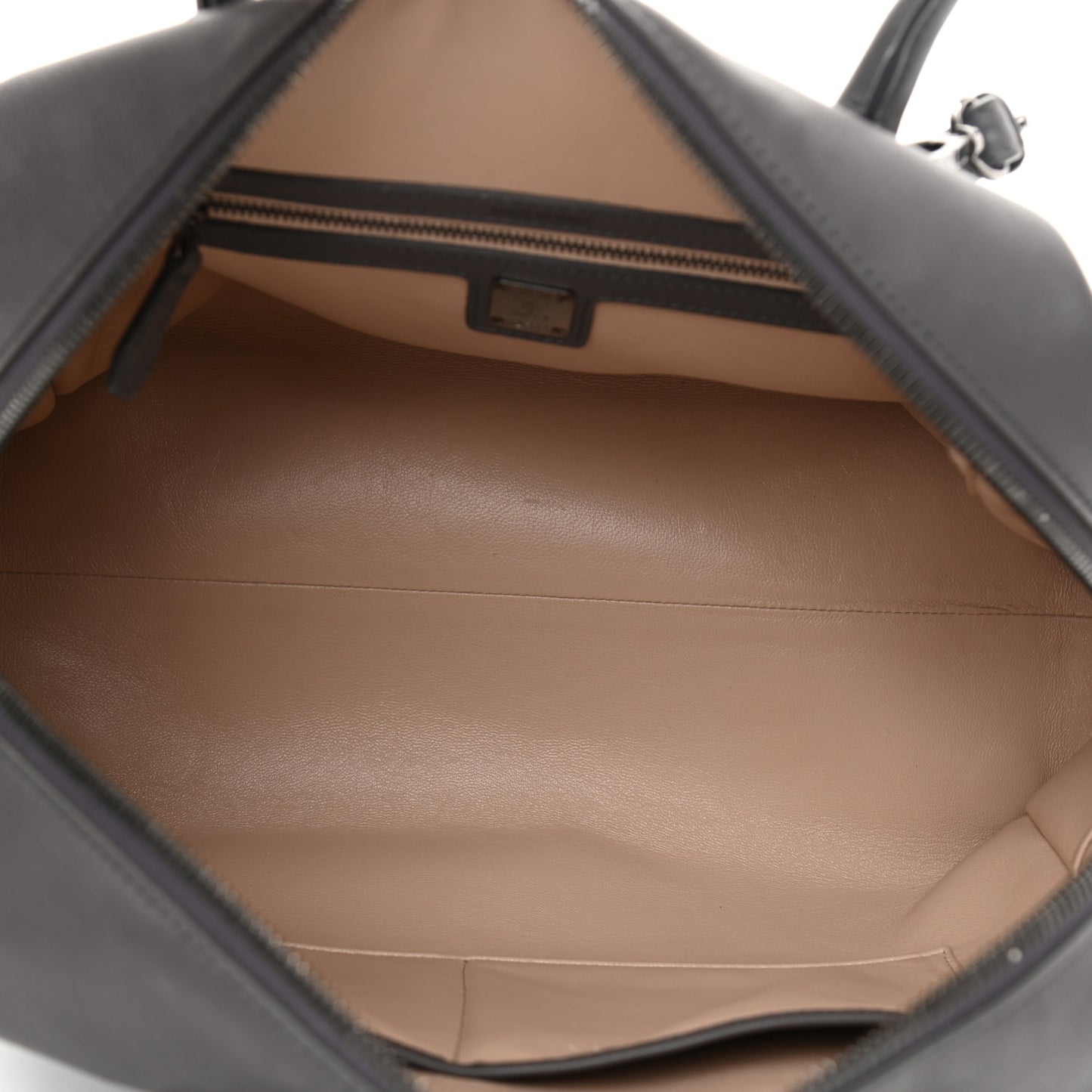 Calfskin Boston Bag Grey