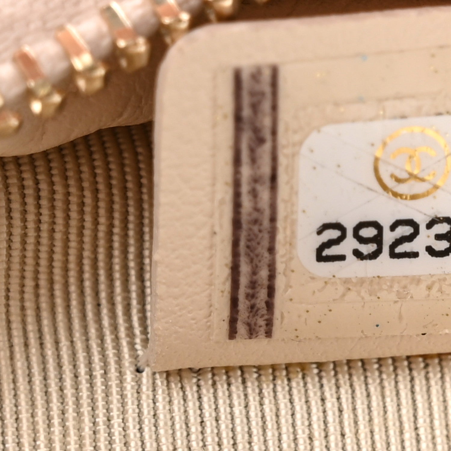 Chanel Caviar Quilted Zip Around Classic Coin Purse Light Beige 7 of 7