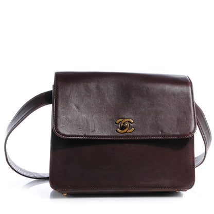 Chanel Calfskin Shoulder Bag Brown 1 of 11