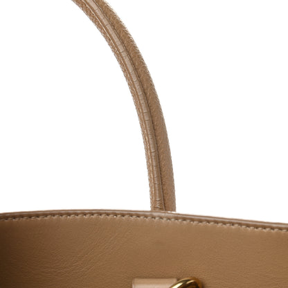 Saint Laurent Grained Calfskin Baby Sac De Jour Taupe 9 of 9