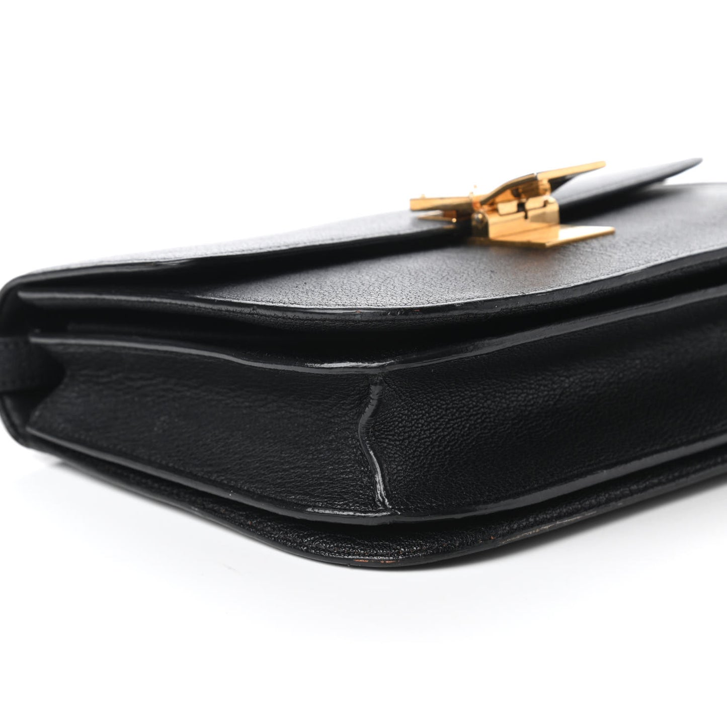 Goatskin Medium Classic Box Flap Bag Black