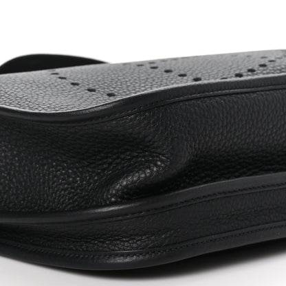 Hermes Taurillon Clemence Evelyne III PM Black 9 of 10