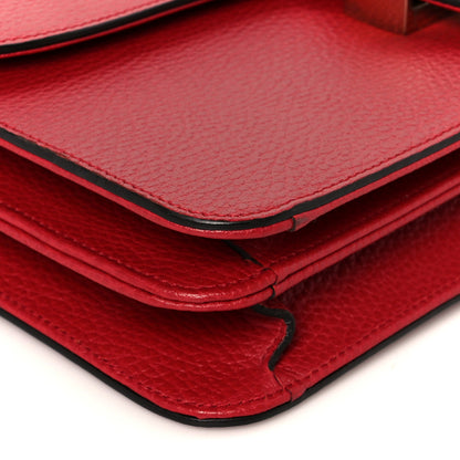 Gucci Dollar Calfskin Interlocking G Shoulder Bag Red 10 of 11